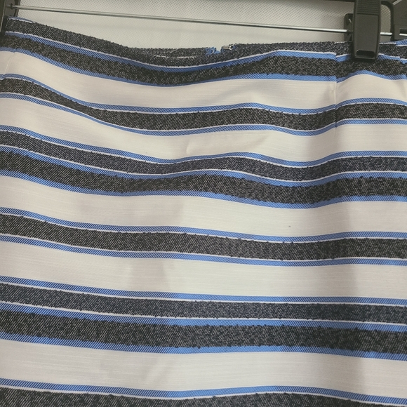 Kasper Women's Nolvelty Striped Slim Skirt in Mariner Blue Sz 18 - Picture 6 of 9